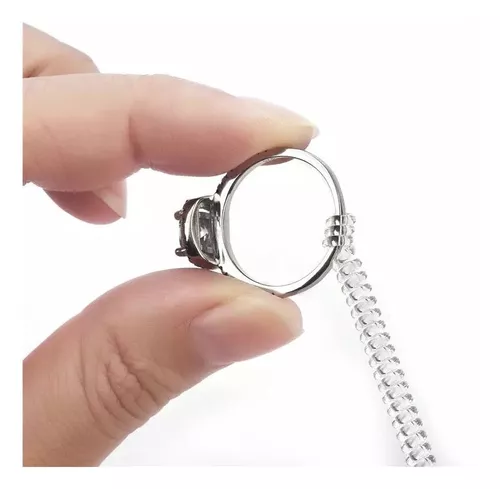 Ajustador de la talla de anillo invisible de plástico para anillos