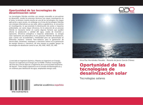 Libro: Oportunidad De Las Tecnologías De Desalinización Sola