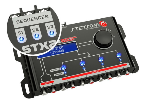 Processador Stx2448 Stetsom Crossover Audio Digital Equaliza