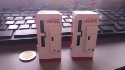Vintage Ertl Miniature Coca-cola Coke 2 Vending Machine Lot (Usado)