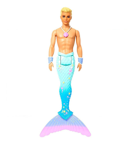 Muñeco Barbie Ken Dreamtopia Merman Con Cola De Arco Iris