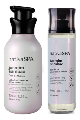 Kit Nativa Spa Jasmin Sambac Hidratante + Body Splash