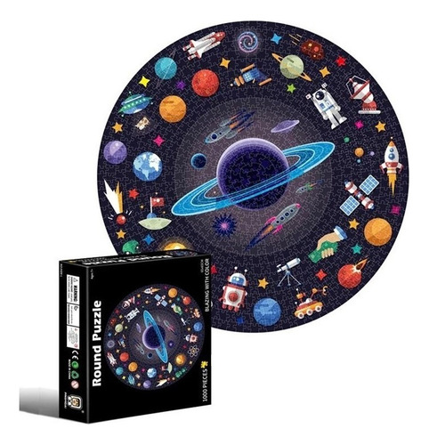 Puzzle Rompecabezas Circular 1000 Piezas Planetas Hao Xiang