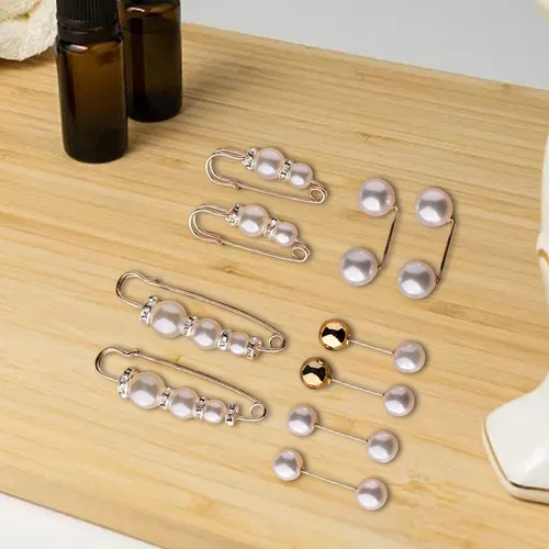 10 Piezas Broche Pins Suéter Chal Clips Set Cintura