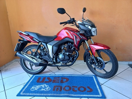 Imagem 2 de 10 de Haojue Dk 150 2021 Vermelha