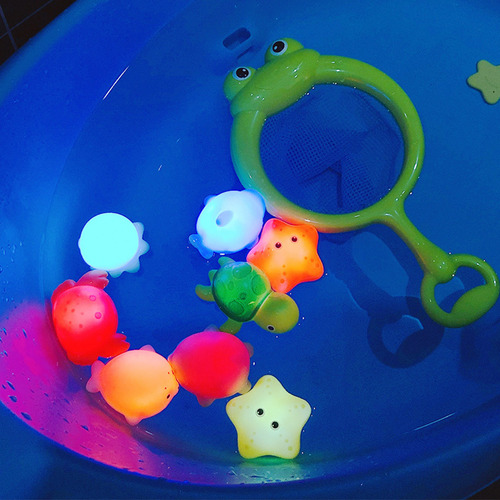 Y Bath Toys Baby King Floating Soft Rubber Animals Water Tub