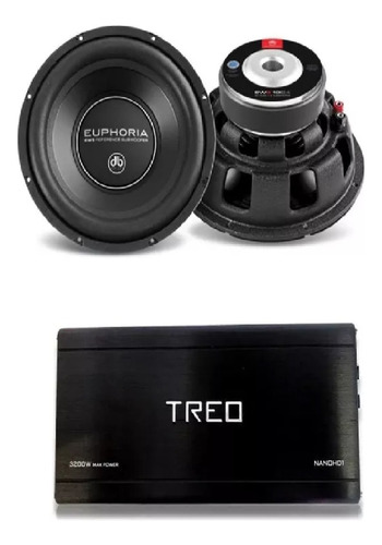 Paquete 2 Subwoofer Db Drive Ew310d4+amplificador Nanohd1 