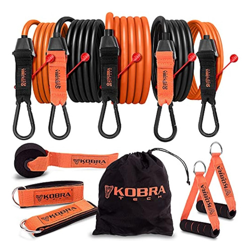 Kobra Tech - 11 Piezas. Kit Con 5 Bandas De Ejercicio De Res