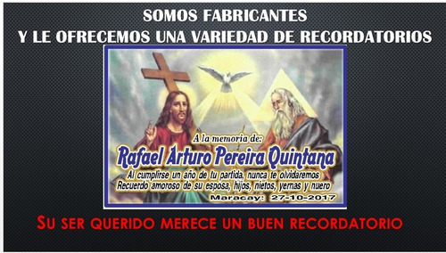 Imanes Recuerdos Funeral, Difunto, Ultima Noche, Novenario
