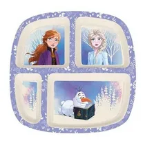 Comprar Set Plato + Bowl + Vaso Bambu Bamboo Frozen Elsa Anna Disney