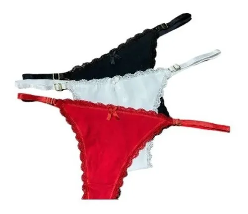 Pack X3 Bombacha Tanga Less Algod n Regulable Berl n 654