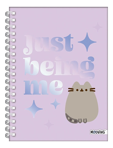 Cuaderno Mooving Pusheen 16x21 Con Espiral Tapa Dura 80h 4