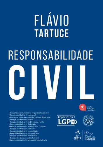 Livro Responsabilidade Civil, 4ª Edição 2022