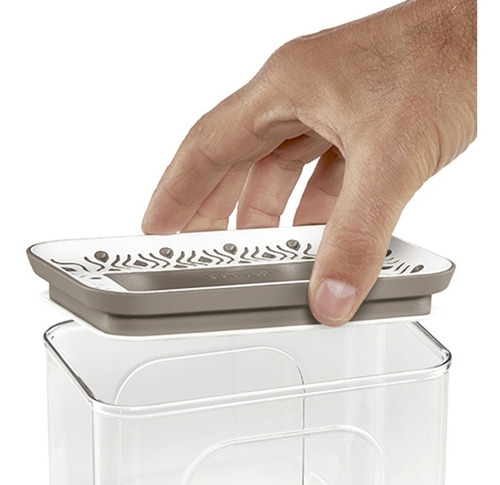 Hermético Contenedor Rectangular De Alimentos Italiano 1.2 L