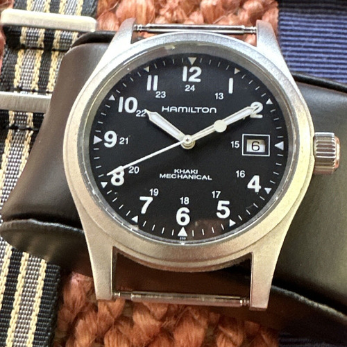 Hamilton Khaki Field Mechanical Black Dial Men's Watch