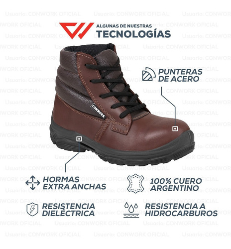 Imagen 8 de 10 de Botin De Seguridad Conwork Línea Fly 553baf