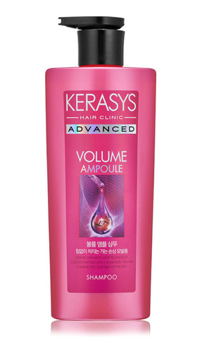 Shampoo Volumen Cabellos Dañados Kerasys Con Colágeno 600ml