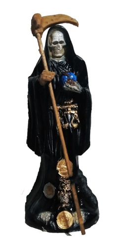 Santa Muerte Negra Imagen 30cm