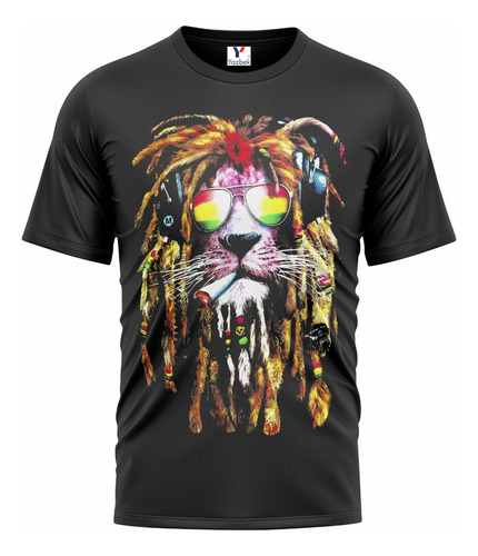 Playera León Reggae, 100% Algodón