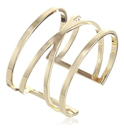 Brazalete De Doble V En Tono Dorado De Vince Camuto