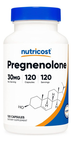 Pregnenolone 30mg Memoria Equilibrio Hormonal 120 Americano Sabor Sin Sabor