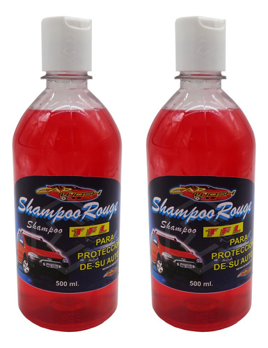 2 Shampoo Rouge Teflona Repele Suciedad Limpia Protege 500m