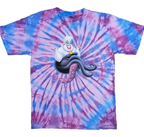 Playera Tie Dye Con Ursula De Las Villanas De Disney