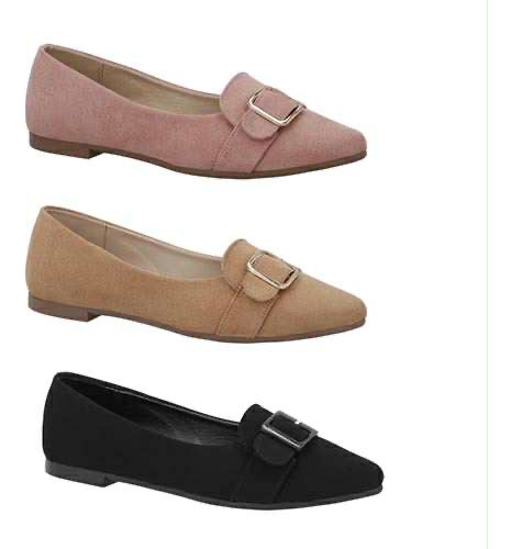 Zapato Ballerina Flats Mujer Comodo 3 Pack Cosmo Paris Dama