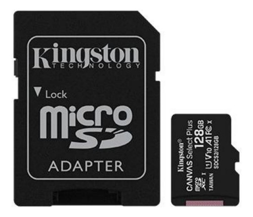 Memoria Kingston Micro Sd 128 Gb Con Adapt Clase 10 Celular