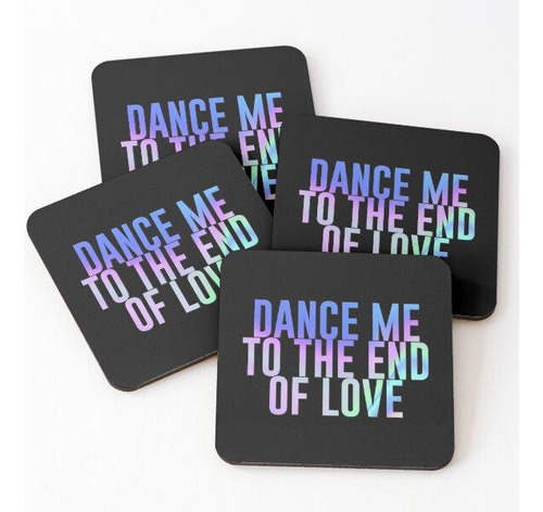 Set Posavasos Báilame Hasta El Final Del Amor (arcoiris) Cal