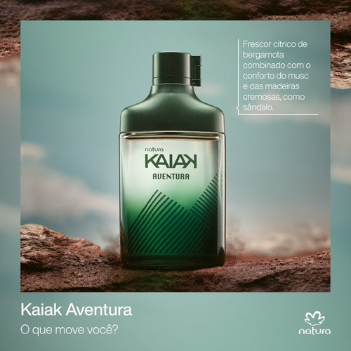 Imagem 3 de 4 de Colônia Kaiak Aventura Masculina 100ml - Natura