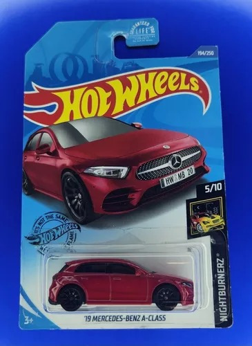 Hot Wheels Diecast Car 19 Mercedes Benz A Class Nightburnerz