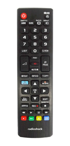 Control Remoto Universal Radioshack Para Televisores LG