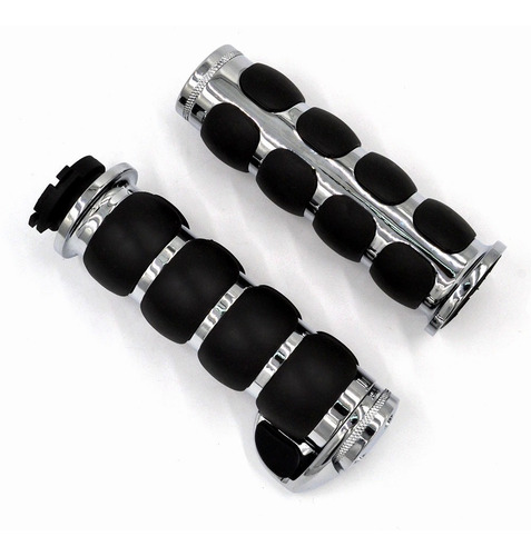 Imagen 2 de 9 de Puños Grips Con Control Crucero Moto Harley Yamaha Honda 1in