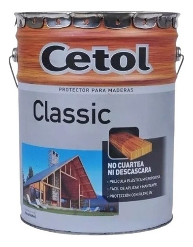 Protector Maderas Exterior Cetol Classic 20 Lt Ambito Color Roble