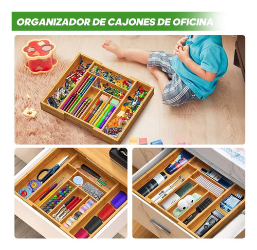 K Bamboo Cubertero, Ampliable Cubertero De9