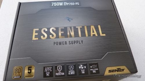 Fuente de alimentación para PC Sentey Essential Plus Power EPP750-PS 750W