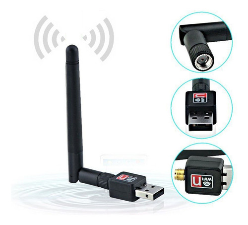 Adaptador Wi-fi Usb 2.0 Antena Sem Fio Pc