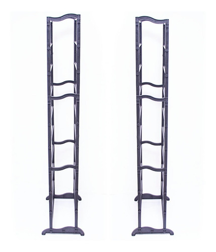 Zapatera Rack Practico 10 Niveles Negra 30 Pares Organizador