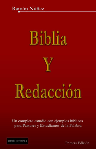 Libro: Biblia Y Redaccion (spanish Edition)