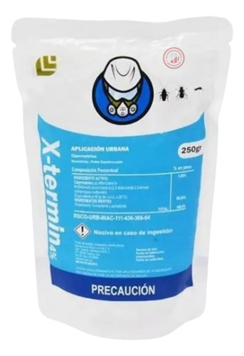 X-termin 250 Gr Mata , Cucarachas, Hormigas, Polvo Insectos