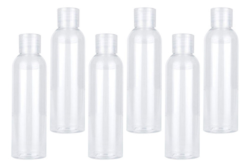 6 Botellas De Loción Vacías De 120 Ml De Emulsión Rellenable