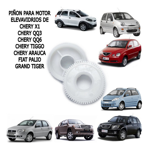 Piñon Interno Del Motor Elevavidrios De Los Chery.