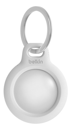 Protector Belkin Airtag Con Llavero Blanco