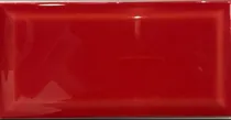 Comprar Azulejo Ceramica Española Subway 10x20 Bisel Rojo