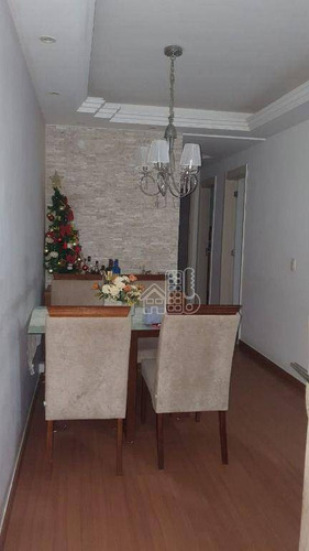 Apartamento Com 3 Dormitórios À Venda, 77 M² Por R$ 340.000,00 - Maria Paula - São Gonçalo/rj - Ap4303