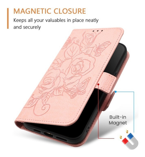 Funda Rosas Con Estampado For Samsung Galaxy A16/a54/a24