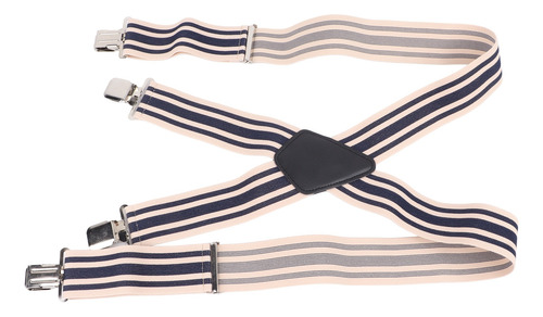 Tirantes Para Hombre Con 4 Clips, Elegantes Rayas, Anchas Y