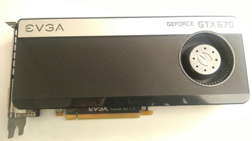 Imagen 2 de 6 de Tarjeta De Vídeo Evga Gtx 670 2gb Para Reparar Da Vídeo!