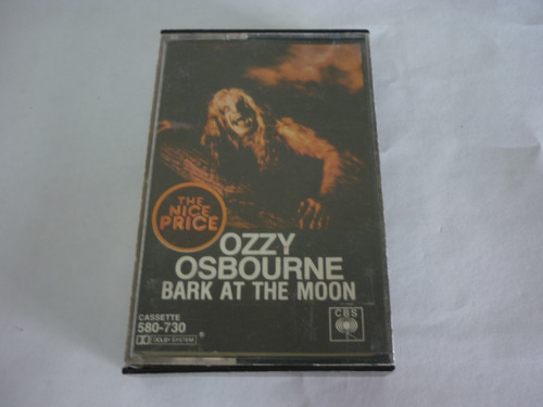 Ozzy Osbourne Bark At The Moon Cassette Argentino Ggjjzz